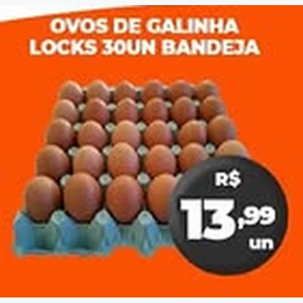 Ovos de Galinha Locks 30 un