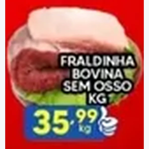 Recorte do encarte de Fraldinha Bovina sem Osso