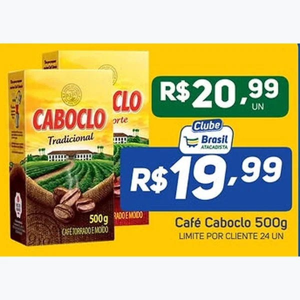 Recorte do encarte de Café Tradicional Caboclo 500 g