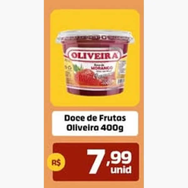 Recorte do encarte de Doce de Frutas Oliveira 400 g
