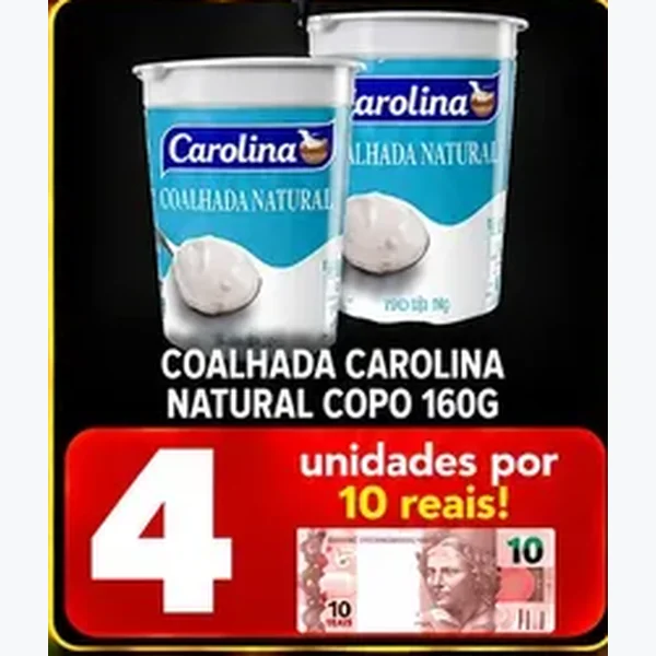 Coalhada Natural Carolina 160 g
