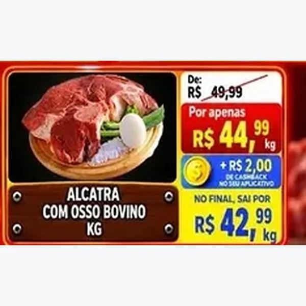 Recorte do encarte de Alcatra com Osso Bovino