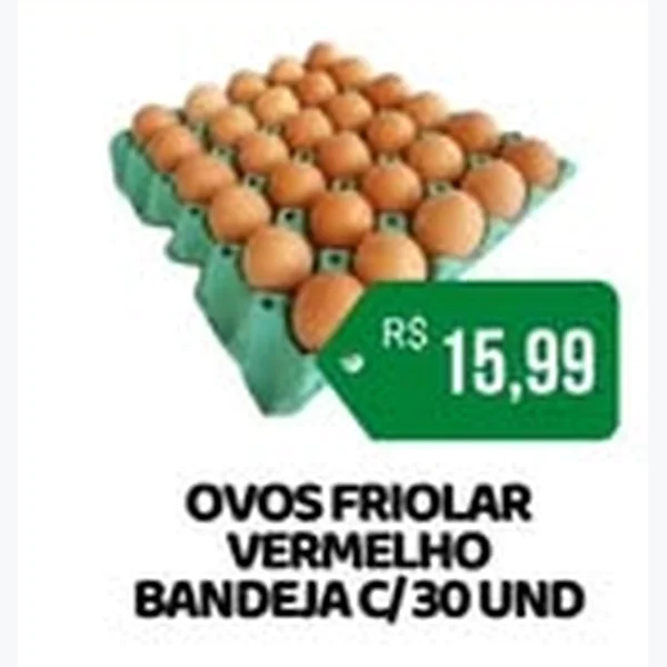 Ovos Vermelhos Friolar 30 un
