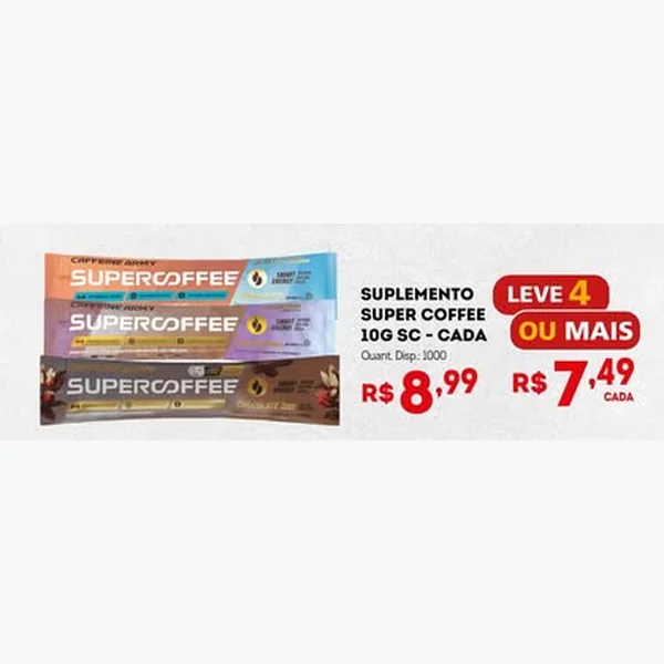 Recorte do encarte de Suplemento Super Coffee Caffeine Army