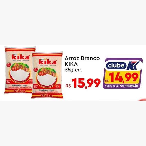 Arroz Branco KIKA 5 kg