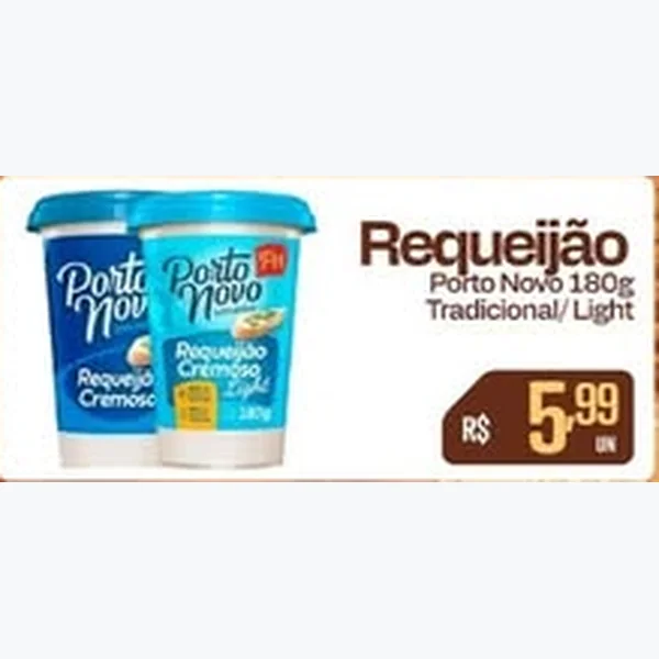 Requeijão Light Porto Novo 180 g