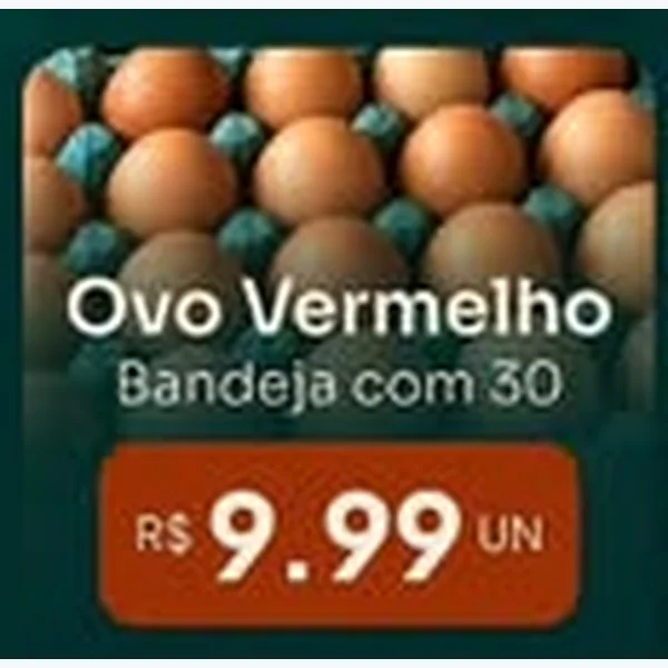 Ovos Vermelhos 30 un