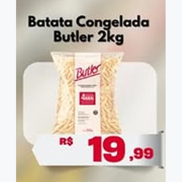 Recorte do encarte de Batata Congelada Butler