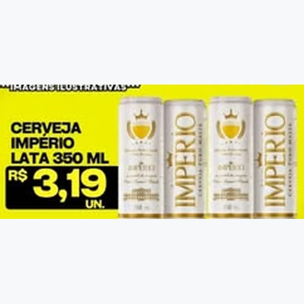 Recorte do encarte de Cerveja Puro Malte Imperio 350 ml