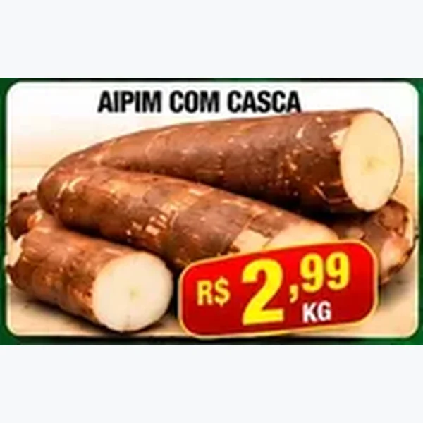 Recorte do encarte de Aipim com Casca