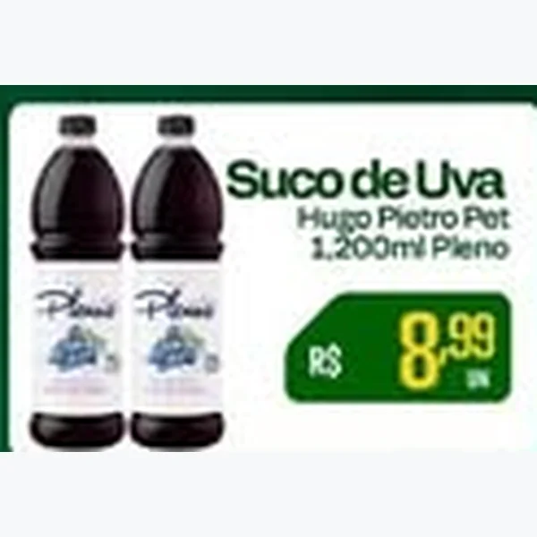 Recorte do encarte de Suco de Uva Hugo Pietro 1,2 L