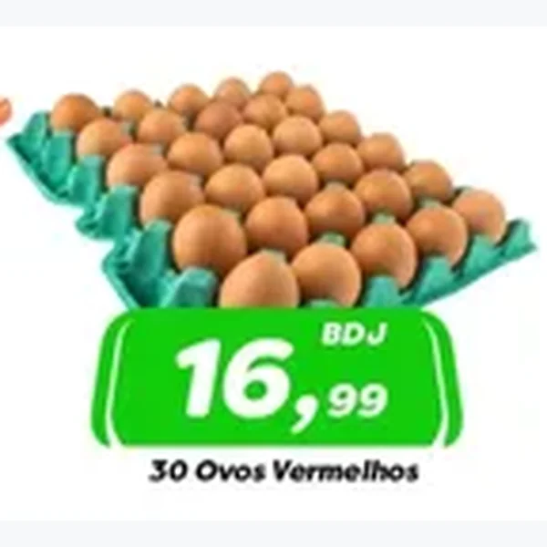 Ovos Vermelhos 30 un
