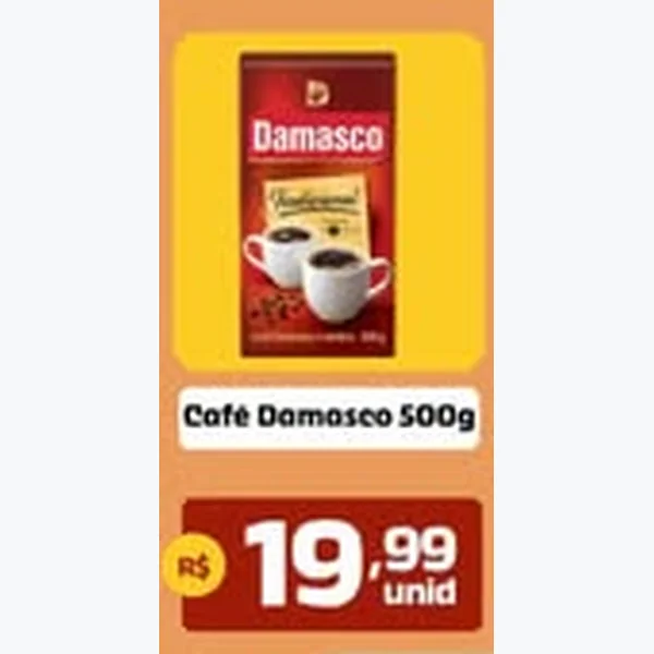 Recorte do encarte de Café Damasco 500 g