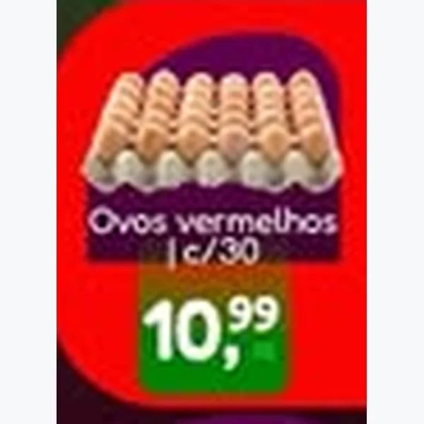 Recorte do encarte de Ovos Vermelhos 30 un