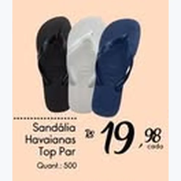 Recorte do encarte de Sandália Havaianas Top Par