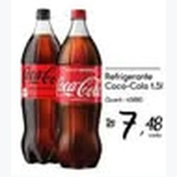 Recorte do encarte de Refrigerante Coca-cola 1,5 L