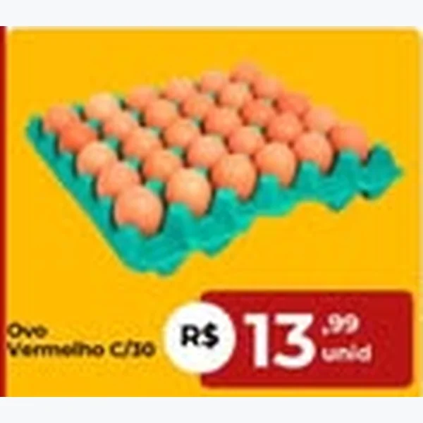 Recorte do encarte de Ovos Vermelhos 30 un