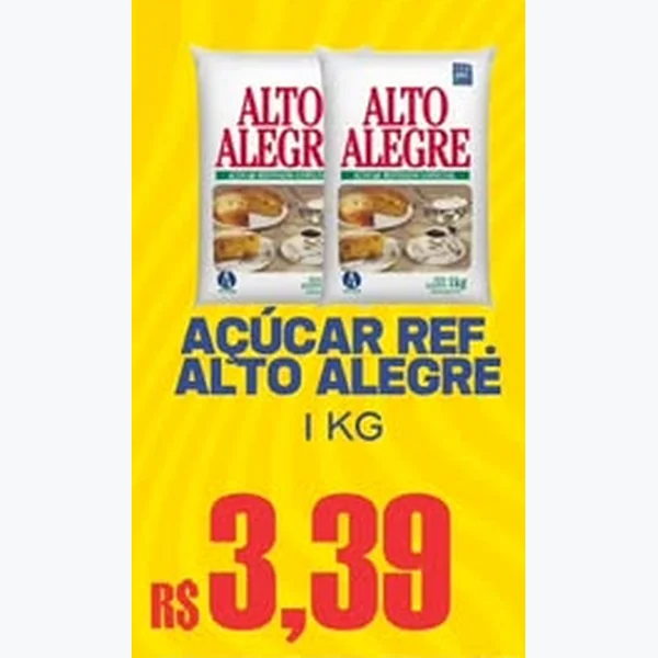 Açúcar Refinado Alto Alegre 1 kg