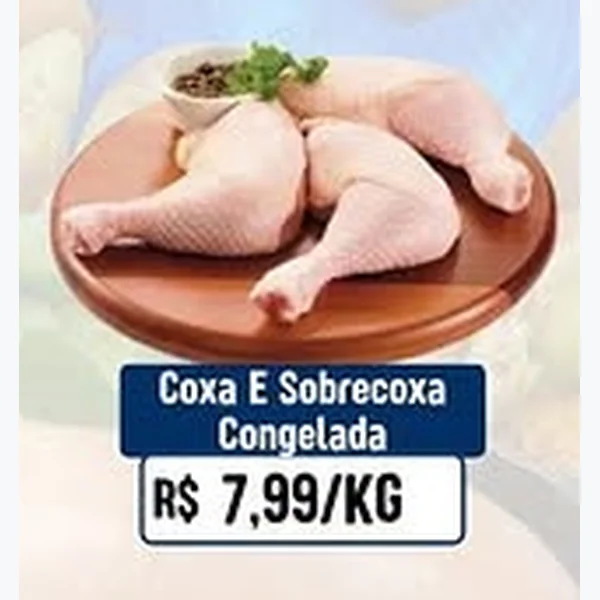 Recorte do encarte de Coxa e Sobrecoxa Congelada
