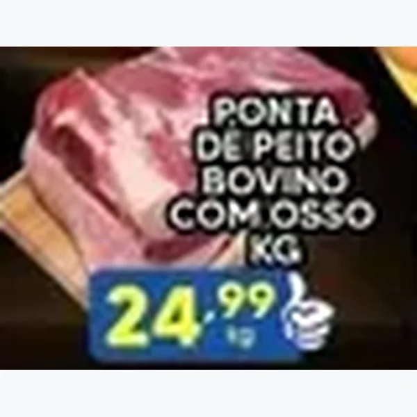 Ponta de Peito Bovino com Osso