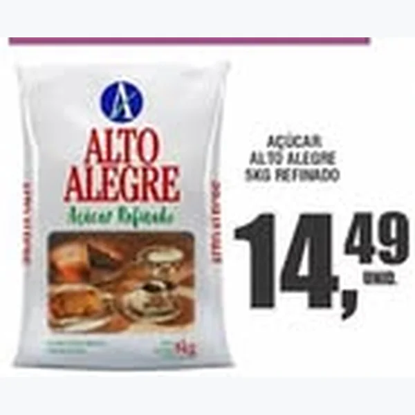 Açúcar Refinado Alto Alegre 5 kg