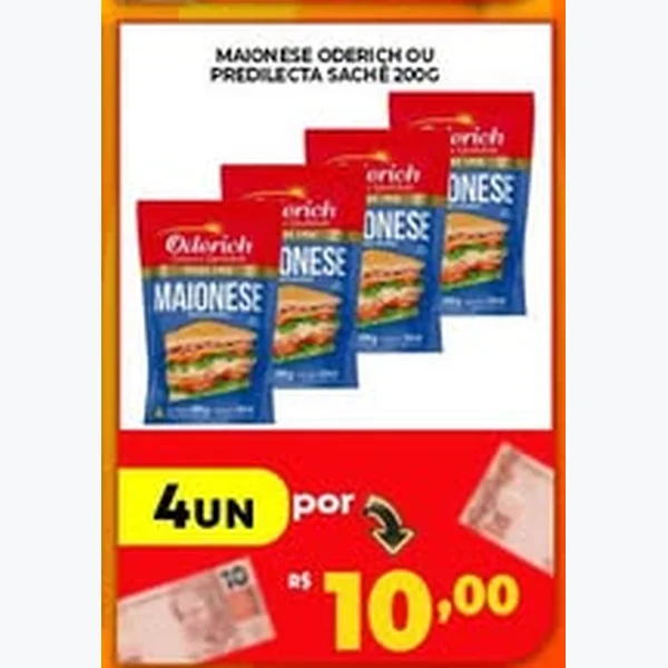 Recorte do encarte de Maionese Oderich 200 g
