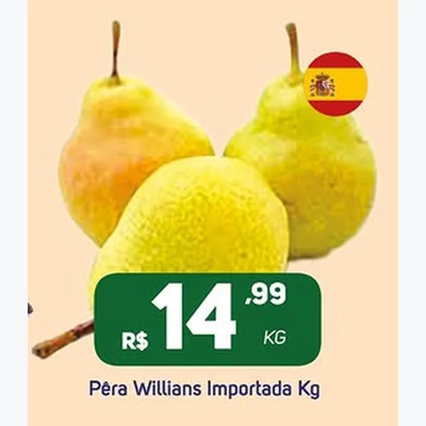 Recorte do encarte de Pêra Willians Importada