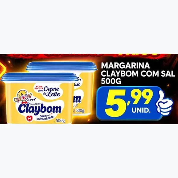 Margarina com Sal Claybom 500 g