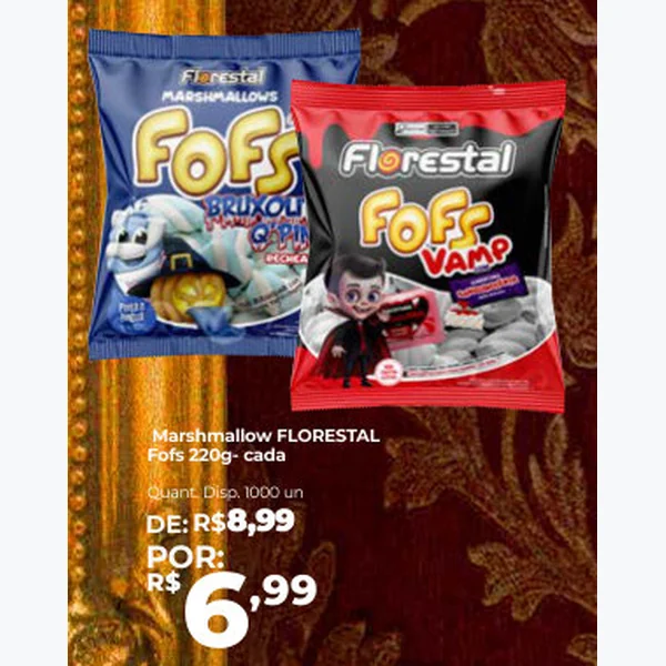 Recorte do encarte de Marshmallow Florestal 220 g