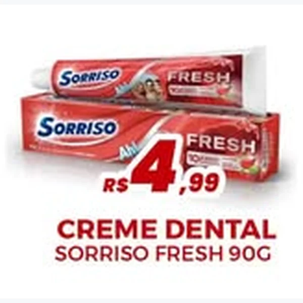 Creme Dental Fresh Sorriso 90 g