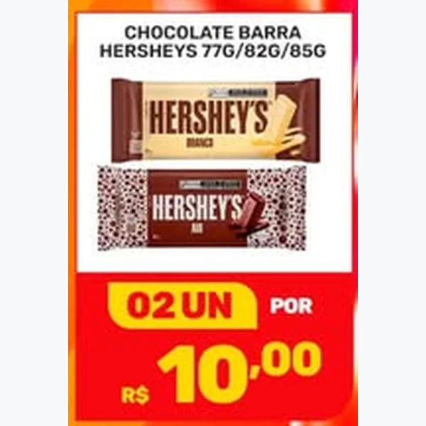 Recorte do encarte de Chocolate Barra Hershey's 85 g