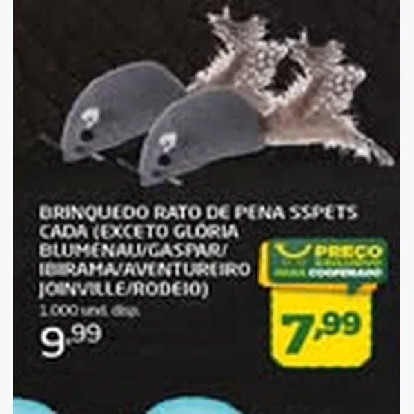 Recorte do encarte de Brinquedo Rato de Pena Sspets