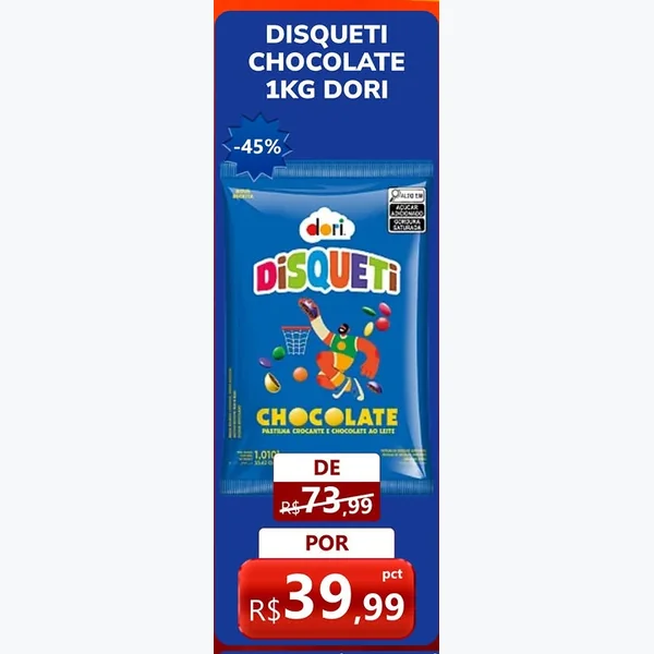 Disqueti Chocolate Dori 1 kg