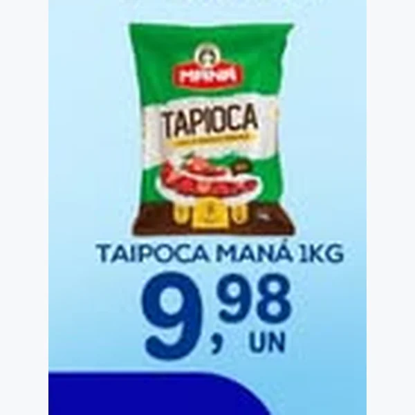 Recorte do encarte de Tapioca Maná 1 kg