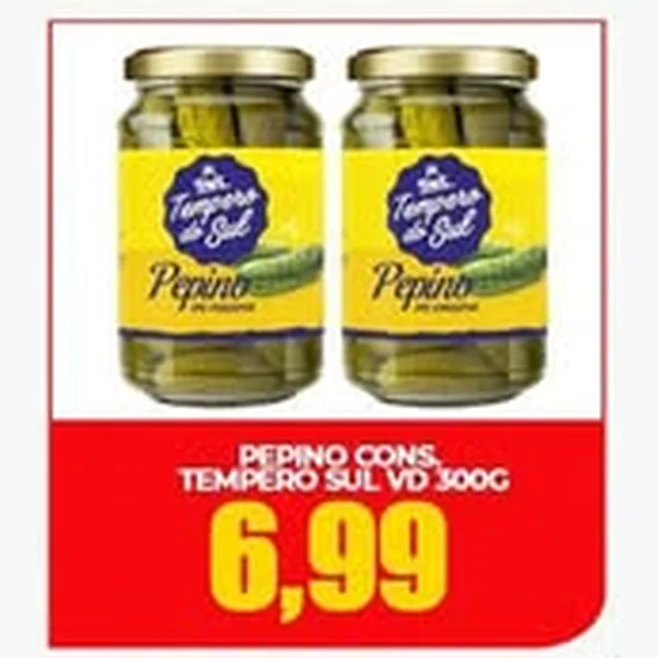 Recorte do encarte de Pepino em Conserva Tempero Sul 300 g