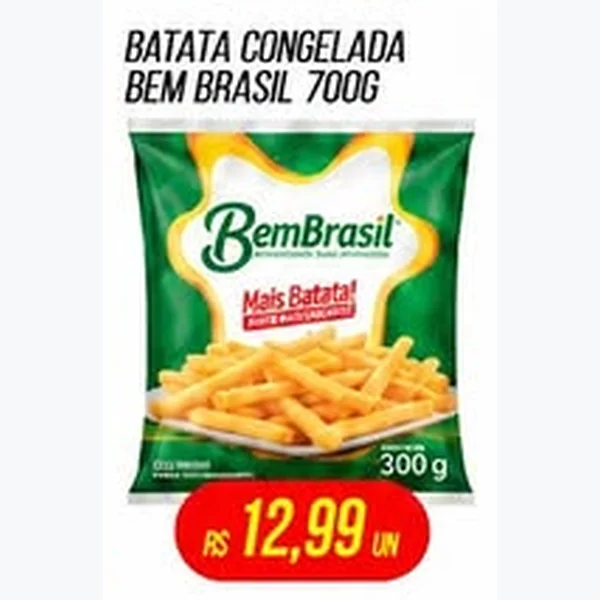 Recorte do encarte de Batata Congelada Bem Brasil 700 g