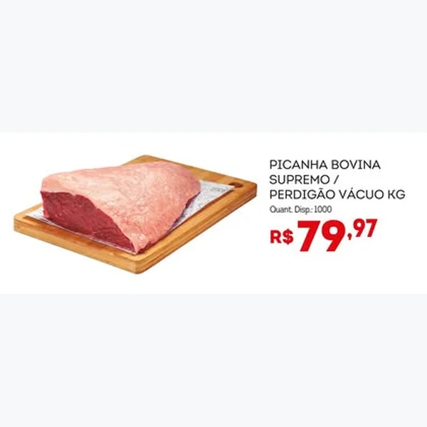 Recorte do encarte de Picanha Bovina Vácuo Perdigão