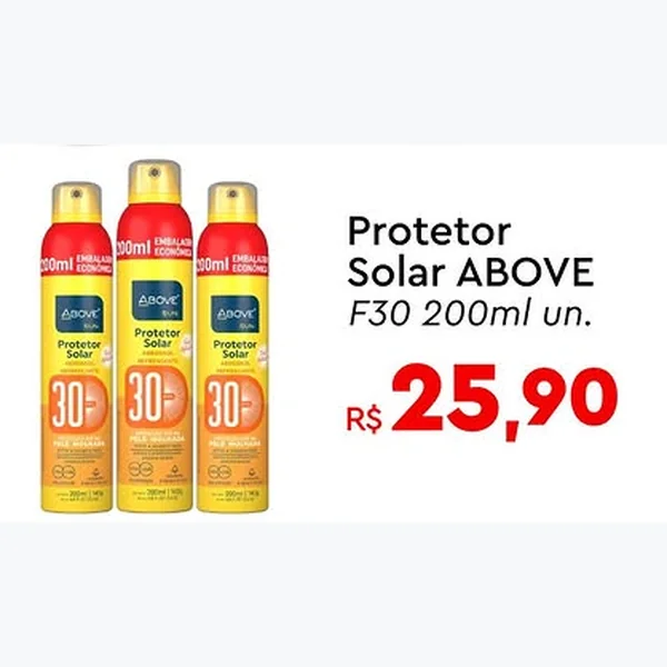 Protetor Solar F30 ABOVE 200 ml