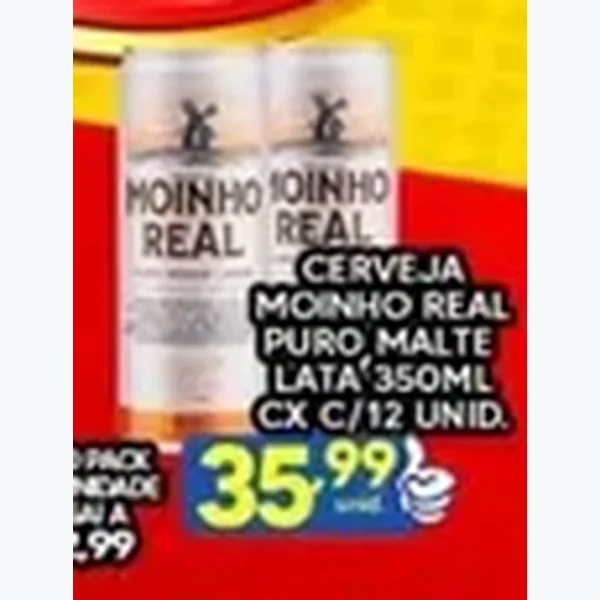 Cerveja Puro Malte Moinho Real 12 un × 350 ml