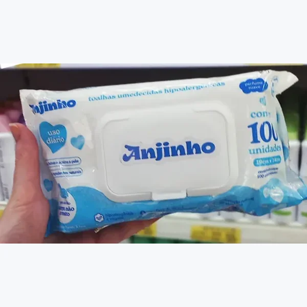 Toalha Umedecida Anjinho 100 un