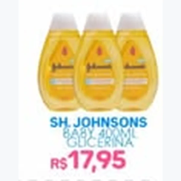 Recorte do encarte de Shampoo Glicerina Johnson's Baby 400 ml
