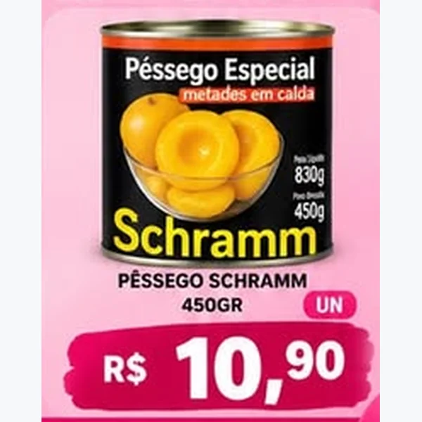 Pêssego em Calda Schramm 450 g