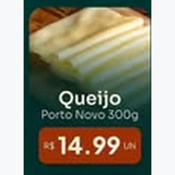 Recorte do encarte de Queijo Porto Novo 300 g
