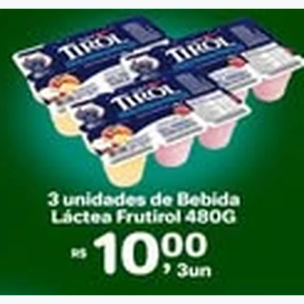 Recorte do encarte de Bebida Láctea Tirol 480 g