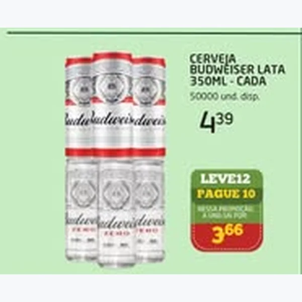 Cerveja Budweiser 350 ml