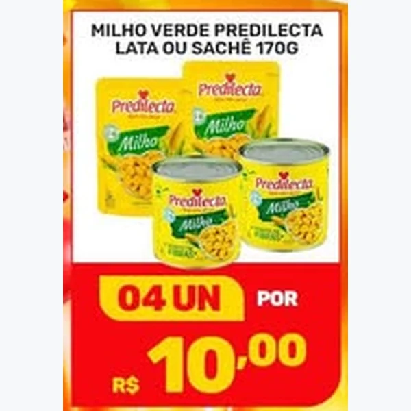 Recorte do encarte de Milho Verde Predilecta 170 g