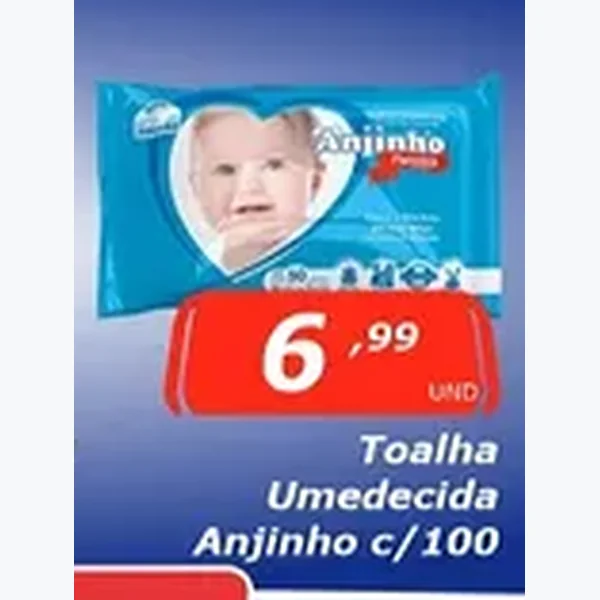 Toalha Umedecida Anjinho 100 un