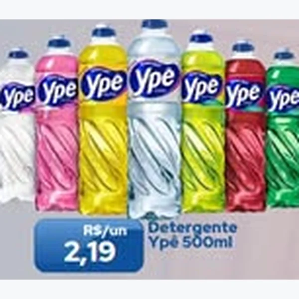 Recorte do encarte de Detergente Ypê 500 ml