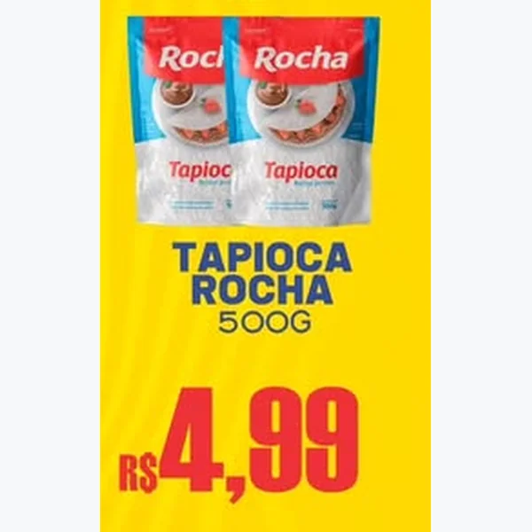 Recorte do encarte de Tapioca Rocha 500 g