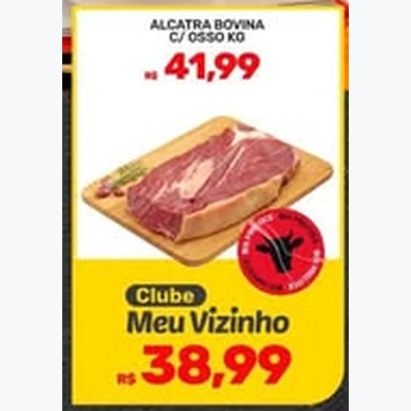 Recorte do encarte de Alcatra Bovina com Osso